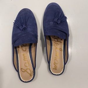 Sam Edelman Paris Tassel Slipper Loafer Mule Suede